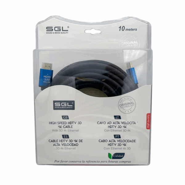 Καλώδιο HDMI - 1594-3D-4K - Male/Male - 10m - 094823 - GoodFlix