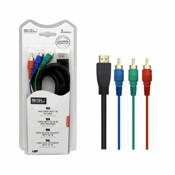 Καλώδιο HDMI σε RCA - 1592-3R - 3m - 095370 - GoodFlix