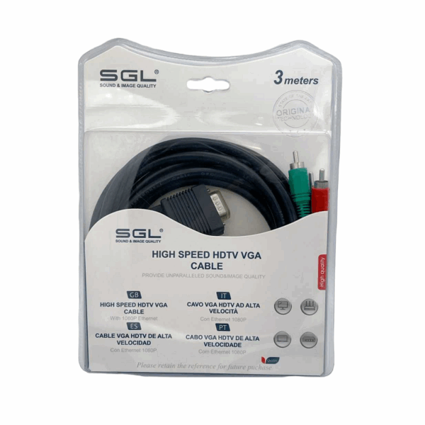 Καλώδιο VGA σε RCA - 550-3R - 3m - 095417 - GoodFlix