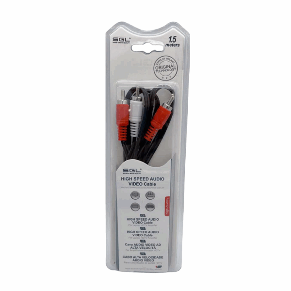 Καλώδιο σήματος RCA - 404 - 2xRCA male/2xRCA male - 1.5m - 096247 - GoodFlix