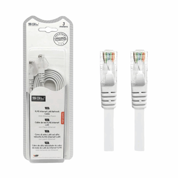 Καλώδιο δικτύου Ethernet - Πλακέ - A8P8C - 3m - 096414 - GoodFlix