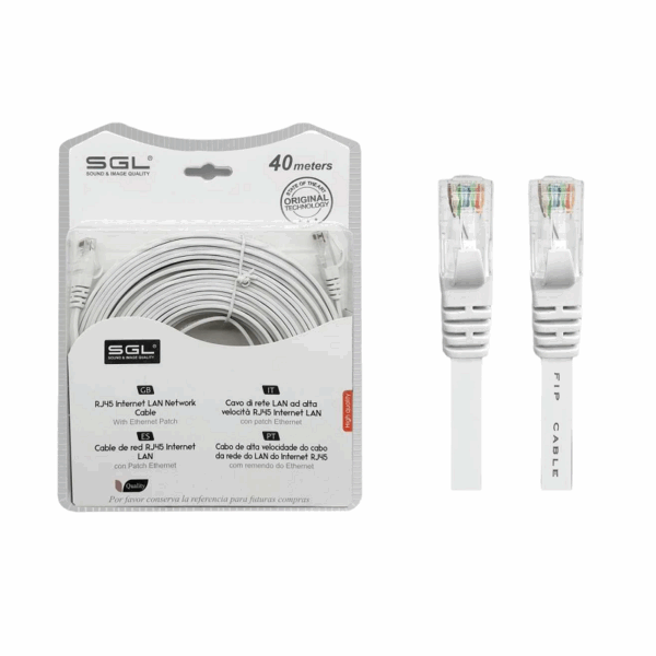 Καλώδιο δικτύου Ethernet - Πλακέ - A8P8C - 40m - 096483 - GoodFlix