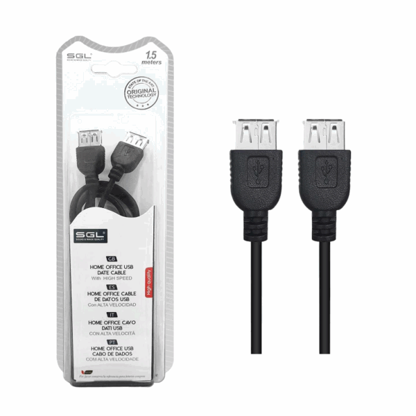 Καλώδιο επέκτασης USB 2.0 - 8S - Female/Female - 1.5m - 097428 - GoodFlix