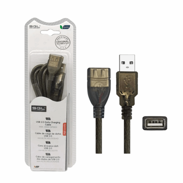 Καλώδιο USB 2.0 - 4S01 - USB-A male/USB-A female - 1.5m - 097602 - GoodFlix