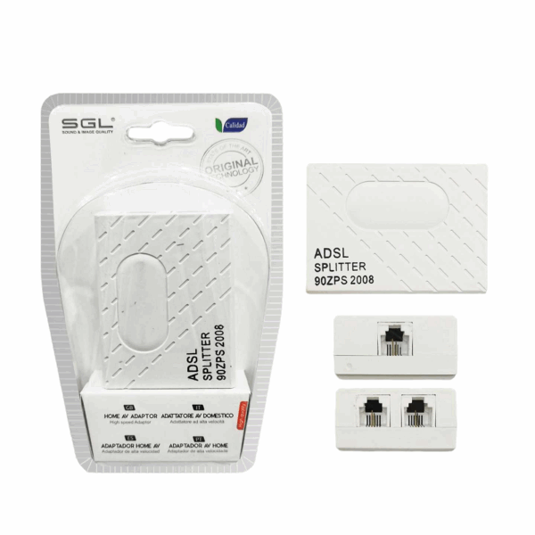 Διακλαδωτής ADSL με φίλτρο για Modem/Router & PSTN - ADSL Splitter - 1790 - 098524 - GoodFlix