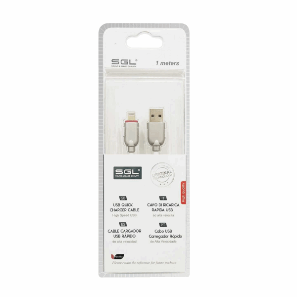 Καλώδιο φόρτισης & data - Lightning - Fast Charge - FA5 - 1m - 099132 - GoodFlix