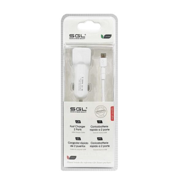 Φορτιστής αυτοκινήτου - Micro USB - 1m - V8-D13 - 110206 - GoodFlix