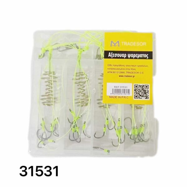 Μαλαγρωτής ψαρέματος σπιράλ με αγκίστρια - 4pcs - 31531 - GoodFlix