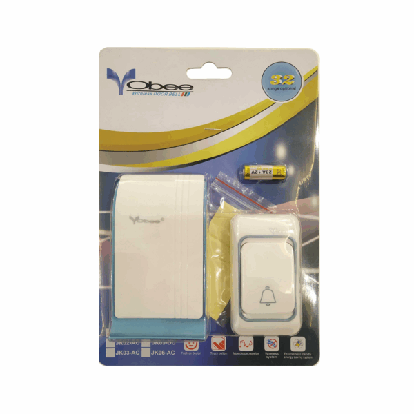 Ασύρματο κουδούνι πόρτας - JK01AC - 113583 - White - GoodFlix