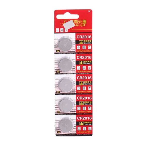 Μπαταρίες - CR2016 - 3V - 5pcs - 682184 - GoodFlix