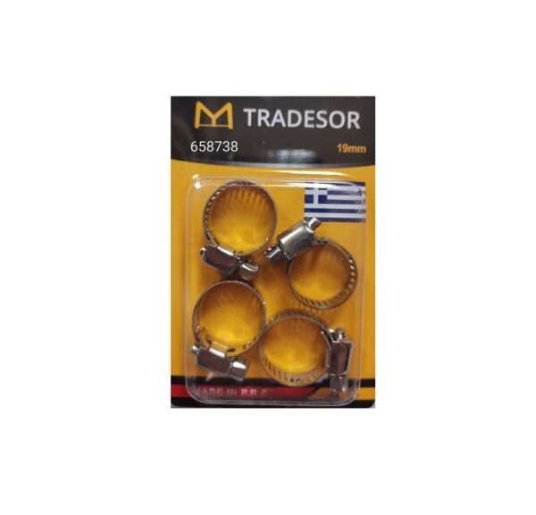 Σετ σφιγκτήρες σωλήνων - 4pcs - 19mm - 658738 - GoodFlix