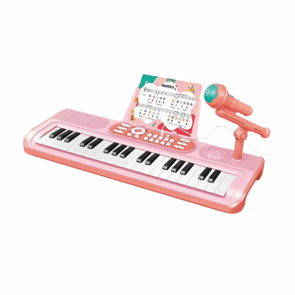 Παιδικό αρμόνιο με μικρόφωνο - 37 - USB - 161284 - Pink - GoodFlix