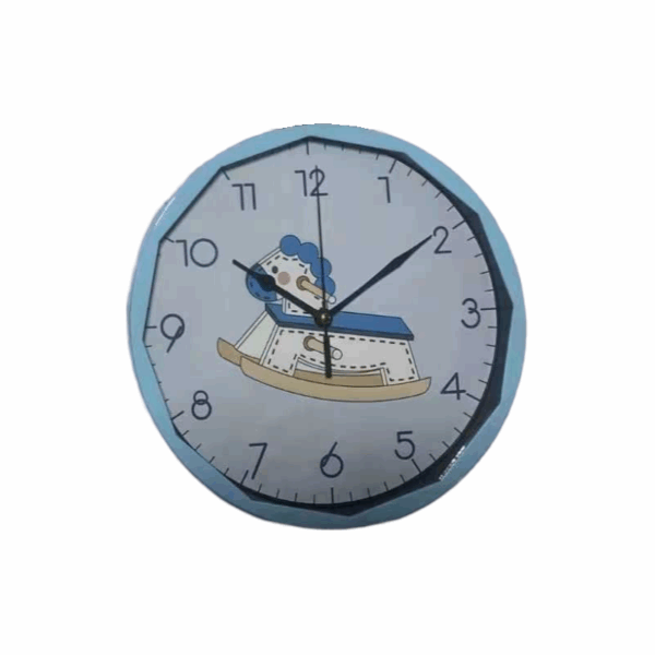 Παιδικό ρολόι τοίχου - XH-6628 - 166283 - Blue - GoodFlix