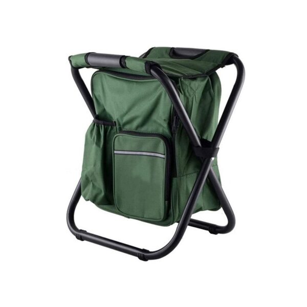 Πτυσσόμενο σκαμπό και σακίδιο camping - 1344 - 170105 - Green - GoodFlix