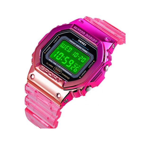 Ψηφιακό ρολόι χειρός – Skmei - 1622 - Fuchsia/Pink - GoodFlix