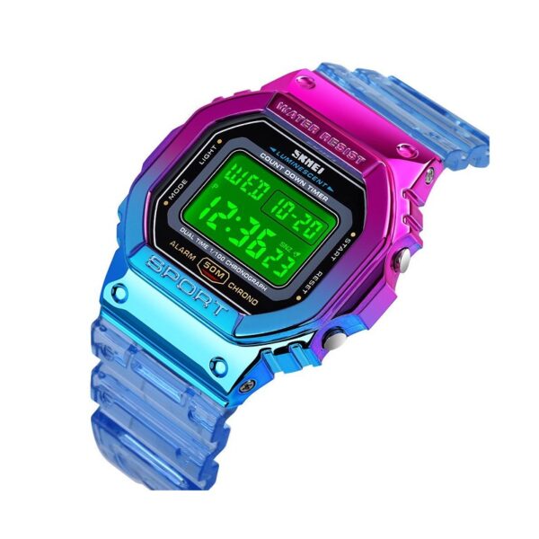 Ψηφιακό ρολόι χειρός – Skmei - 1622 - Blue/Purple - GoodFlix