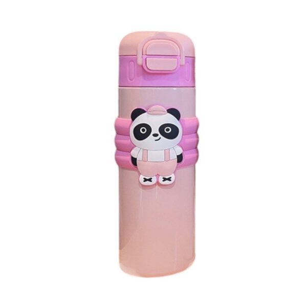 Παιδικό παγούρι-θερμός με καλαμάκι - 500ml - 219446 - Pink - GoodFlix