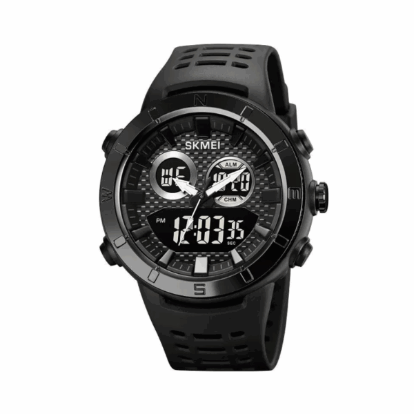 Ψηφιακό/αναλογικό ρολόι χειρός – Skmei - 2014 - Black/Black - GoodFlix