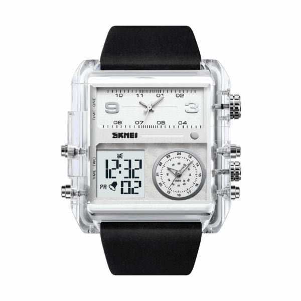 Ψηφιακό/αναλογικό ρολόι χειρός – Skmei - 2020 - White Transparent - GoodFlix