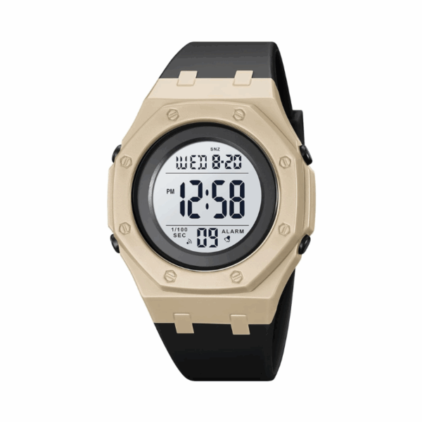 Ψηφιακό ρολόι χειρός – Skmei - 2048 - Black/Beige - GoodFlix