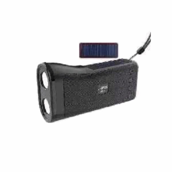 Ασύρματο ηχείο Bluetooth με ηλιακό πάνελ - P055 - 220552 - Black - GoodFlix