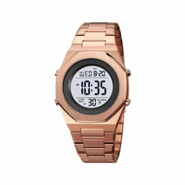 Ψηφιακό ρολόι χειρός – Skmei – 2066 - Rose Gold/White - GoodFlix