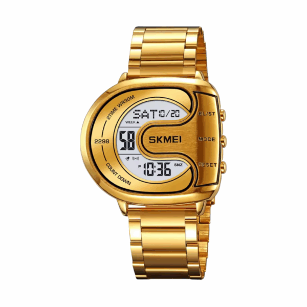 Ψηφιακό ρολόι χειρός – Skmei - 2298 - Gold/White - GoodFlix