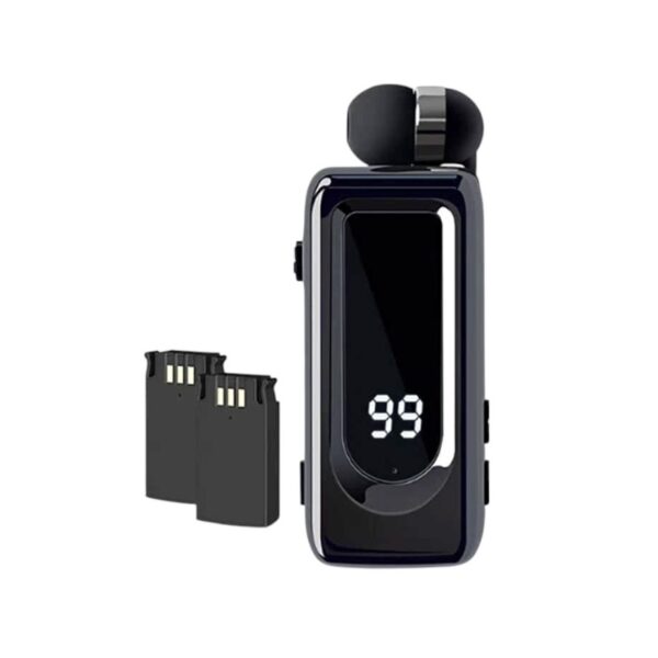 Ασύρματο ακουστικό Bluetooth με 2 μπαταρίες - D70 PRO - 230007 - Black - GoodFlix