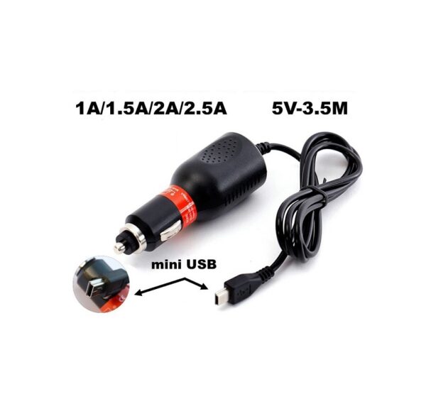 Φορτιστής αναπτήρα αυτοκινήτου - Mini USB - 5V - 001245 - GoodFlix