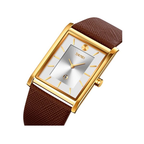 Αναλογικό ρολόι χειρός – Skmei - 9256 - Brown/Gold - GoodFlix