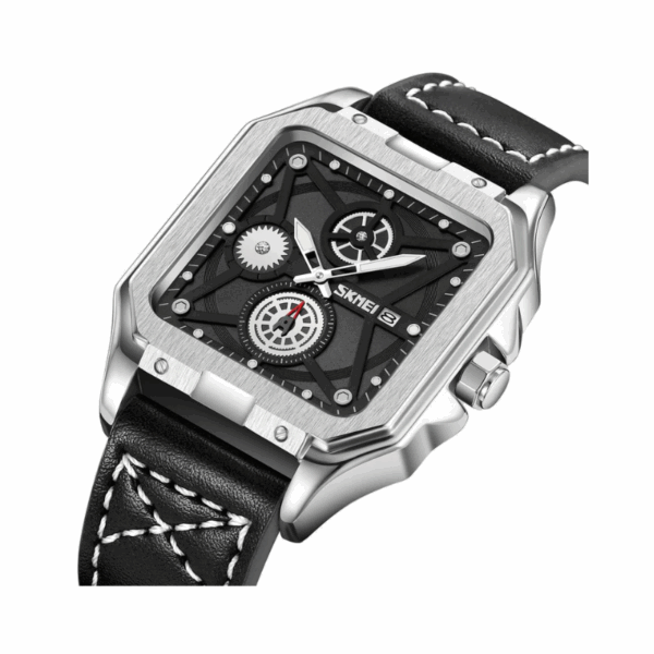 Αναλογικό ρολόι χειρός – Skmei - 9330 - Silver/Black - GoodFlix
