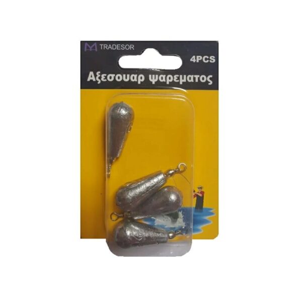 Βαρίδια αλιείας με στριφτάρι - 30g - 3pcs - 30149 - GoodFlix