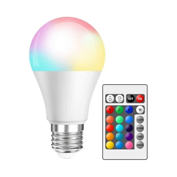 Λάμπα LED – RGB με χειριστήριο – E27 – 5W – 513544 - GoodFlix