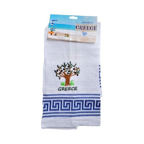 Πετσέτα ποτηρόπανο Souvenir με κέντημα - Σετ 12pcs - Greece - 416235 - GoodFlix