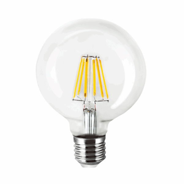 Λάμπα LED Filament φούσκα - G125 - Ε27 - 6W - 431749 - GoodFlix