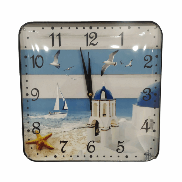 Ρολόι τοίχου - FHS-235-33 - 505145 - Blue/White_2 - GoodFlix
