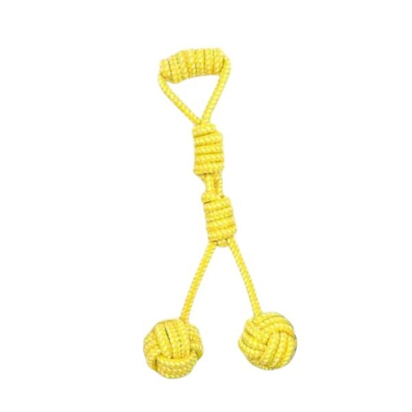 Παιχνίδι σκύλου σχοινί με μπάλες - 35cm - 12pcs - 550538 - GoodFlix