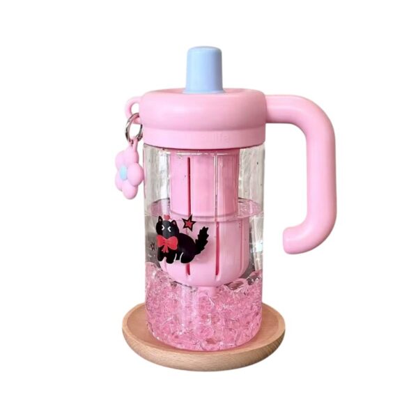 Φορητό παγούρι πλαστικό - 780ml - 616304 - Pink - GoodFlix
