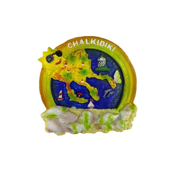 Tουριστικό μαγνητάκι Souvenir – Σετ 12pcs - Resin Magnet - Chalkidiki - 678078 - GoodFlix