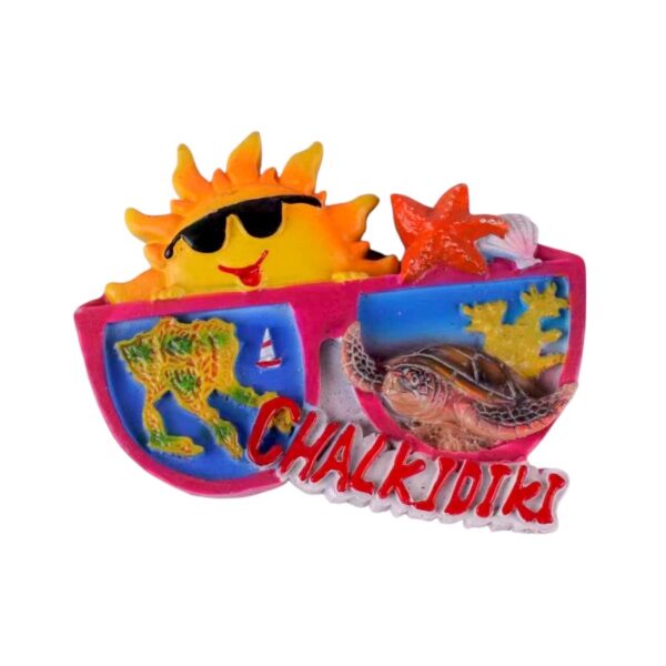 Tουριστικό μαγνητάκι Souvenir – Σετ 12pcs - Resin Magnet - Chalkidiki - 678079 - GoodFlix