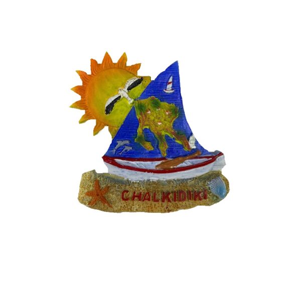 Tουριστικό μαγνητάκι Souvenir – Σετ 12pcs - Resin Magnet - Chalkidiki - 678093 - GoodFlix
