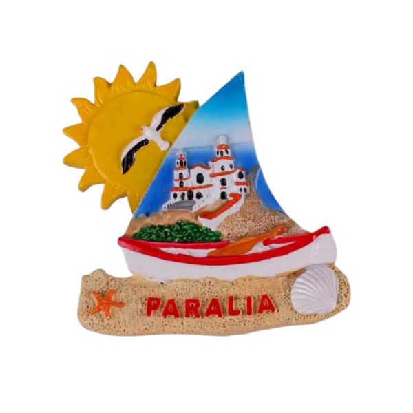 Tουριστικό μαγνητάκι Souvenir – Σετ 12pcs - Resin Magnet - Paralia - 678102 - GoodFlix