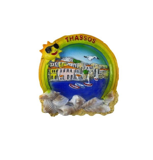 Tουριστικό μαγνητάκι Souvenir – Σετ 12pcs - Resin Magnet - Thassos - 678125 - GoodFlix