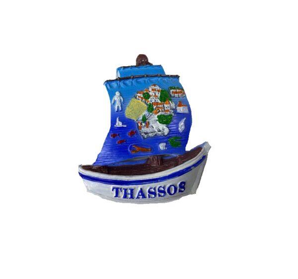 Tουριστικό μαγνητάκι Souvenir – Σετ 12pcs - Resin Magnet - Thassos - 678132 - GoodFlix