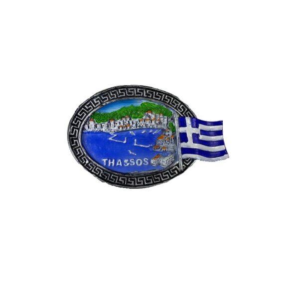 Tουριστικό μαγνητάκι Souvenir – Σετ 12pcs - Resin Magnet - Thassos - 678133 - GoodFlix