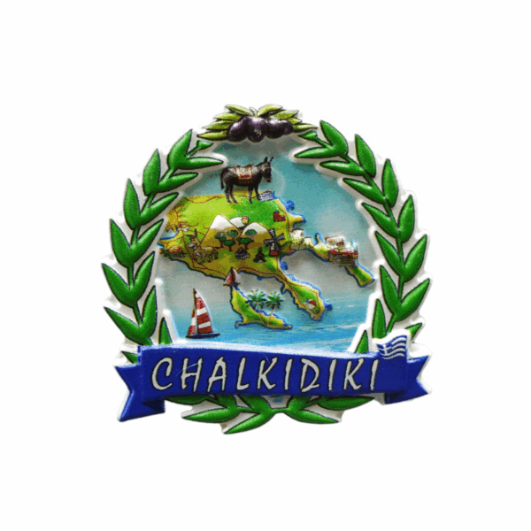 Tουριστικό μαγνητάκι Souvenir – Σετ 12pcs - Resin Magnet - Chalkidiki - 678298 - GoodFlix