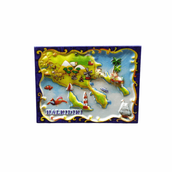 Tουριστικό μαγνητάκι Souvenir – Σετ 12pcs - Resin Magnet - Chalkidiki - 678299 - GoodFlix