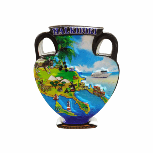 Tουριστικό μαγνητάκι Souvenir – Σετ 12pcs - Resin Magnet - Chalkidiki - 678307 - GoodFlix