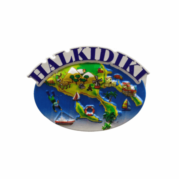 Tουριστικό μαγνητάκι Souvenir – Σετ 12pcs - Resin Magnet - Chalkidiki - 678312 - GoodFlix