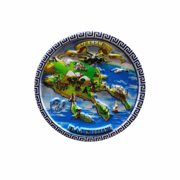 Tουριστικό μαγνητάκι Souvenir – Σετ 12pcs - Resin Magnet - Chalkidiki - 678313 - GoodFlix